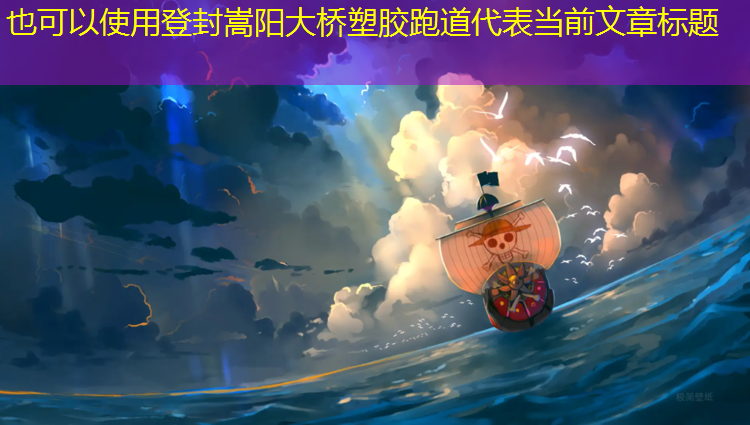 登封嵩阳大桥塑胶跑道